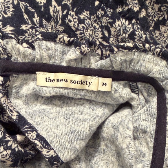 The New Society Floral Navy Smock Dress with Lace Details - Picture 16 of 16